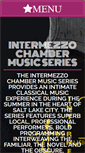 Mobile Screenshot of intermezzoconcerts.org